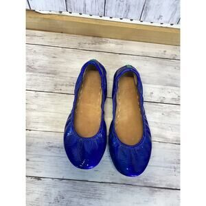 Tieks Sapphire Blue Patent Leather Ballet Flats Women Size 6